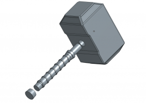 3D Printing & Superpowers: Creating a Thor’s Hammer Mjolnir | re:3D ...