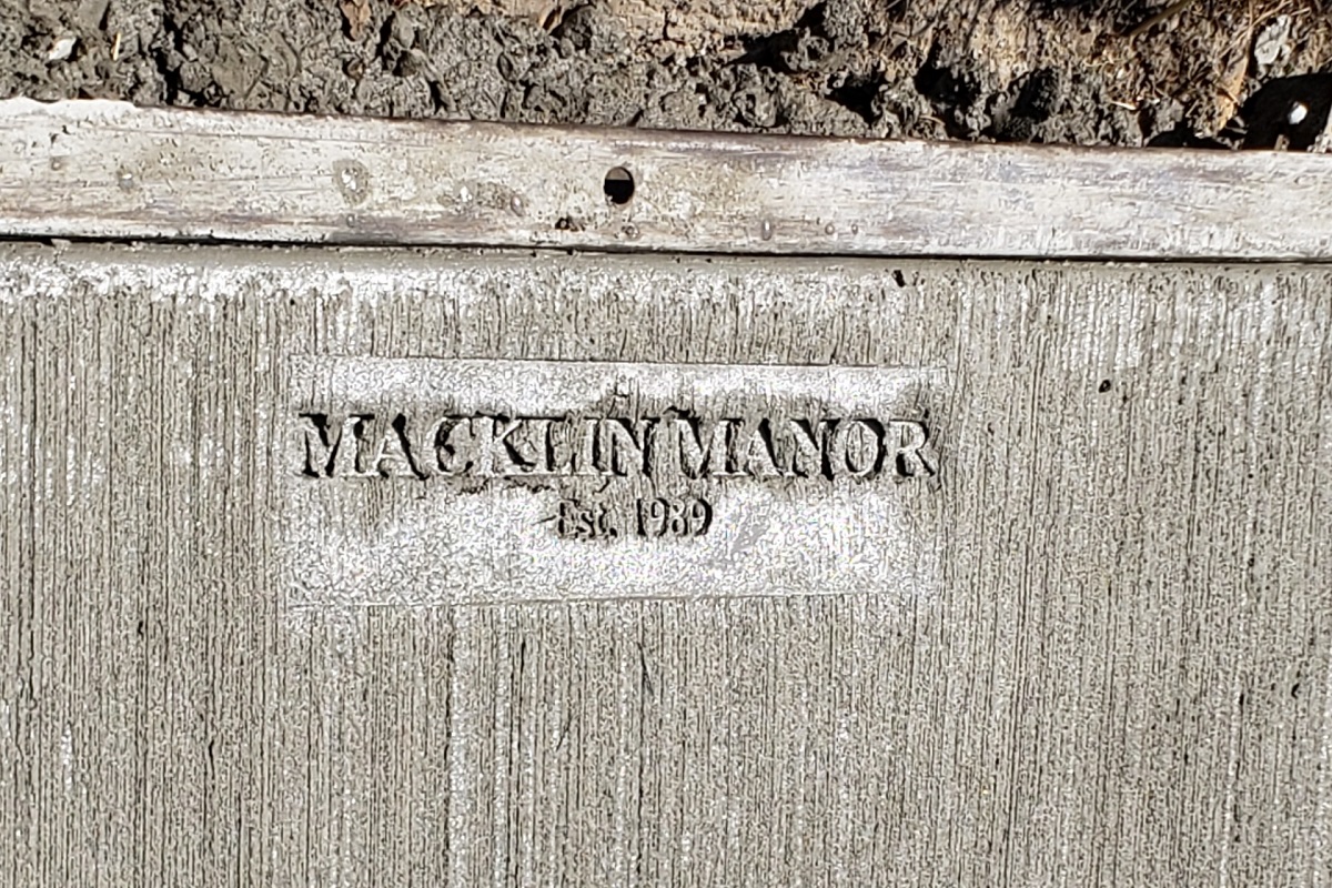 "Macklin Manor. Est 1989"