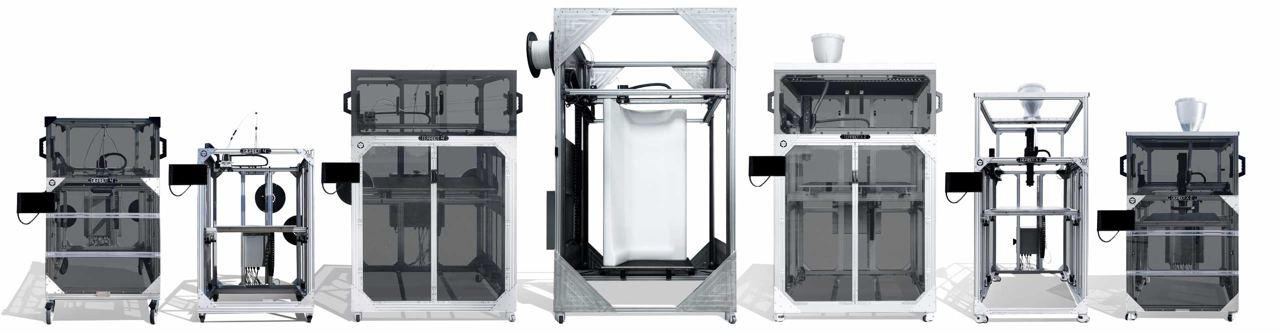 the full line of Gigabot 3D Printers
