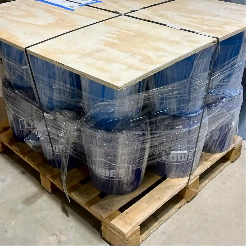 Figure: Over 200 kg of bio-composite feedstock delivered by UMaine’s ASCC.