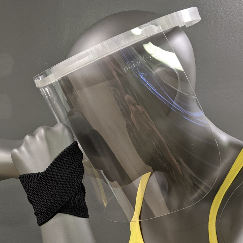 3D printed mannequin using a 3D printed face shield