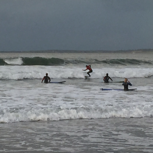 Seamus rides several waves back after Katy’s initial capture. Shot by Samantha on an iPhone 6.