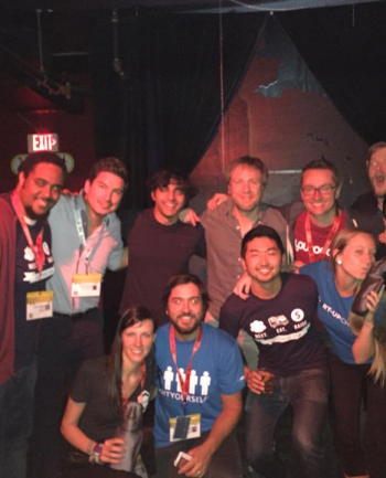 Sam reunites w/Start-Up Chile Alums & Staff after speaking on their SXSW panel