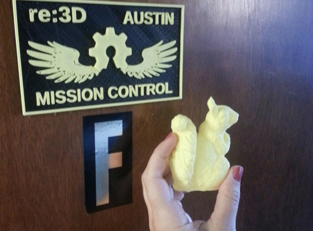 Our Austin office is christened by Mike's 3D printed guardian squirrel